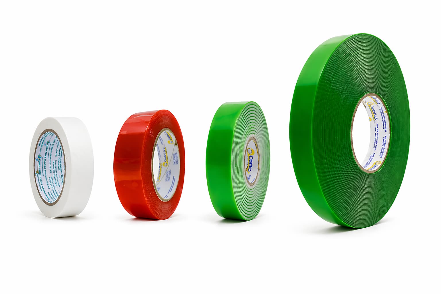 Tipos de fita dupla face e para que serve cada um